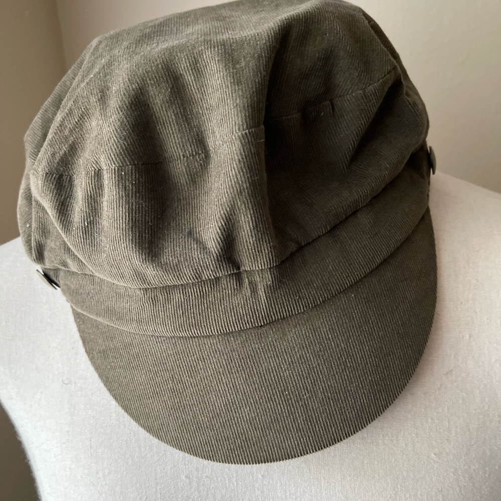 Anthropologie corduroy newsboy hat